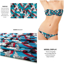 Digital Printed Polyester Spandex Fabric for Swimwear/ Jersey Garment